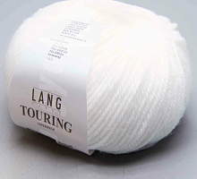 Туринг Lang Yarns (Touring) 001 - белый - 3 мотка
