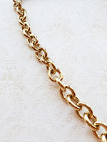 Цепь декоративная золото, звено 22х19 мм.