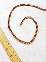 Цепь декоративная бронза, звено 10х7 мм.( Цена за 1см)