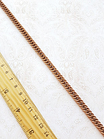 Цепь декоративная бронза, ширина 8 мм (цена за 1см).