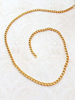 Цепь декоративная золото, звено 6х4 мм.