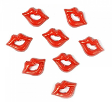 Губы пластиковые красные для кукол и игрушек С5п
