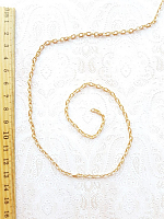 Цепь декоративная золото, звено 3х5 мм.