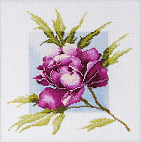Набор для вышивания "Лиловый пион" по рисунку А. Майской