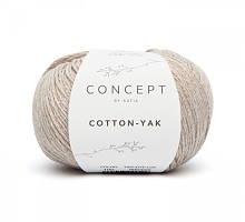 Пряжа Cotton-Yak (Коттон-Як), цвет 100 бежевый