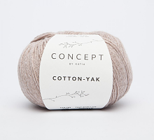 Пряжа Cotton-Yak (Коттон-Як), цвет 108 жемчужно-розовый