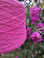 Соффио (45% вискоза, 55% хлопок 16.6м/1г) - 210 неоновый розовый №С3Д