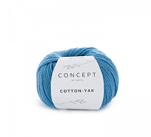Пряжа Cotton-Yak (Коттон-Як), цвет 119 бирюзово-голубой