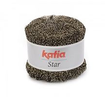 Пряжа Katia Star (Стар) цвет 503 черно-золотая