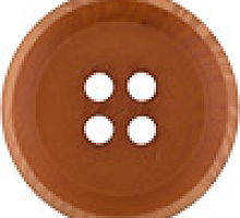 Пуговица 15мм коричневая имитация дерева Б116