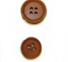 Пуговица 15 мм коричневая