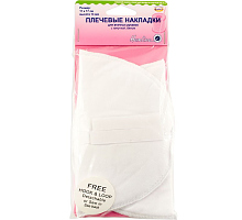 ПЛЕЧЕВЫЕ НАКЛАДКИ ДЛЯ ВТАЧНЫХ РУКАВОВ, С ЛИПУЧКОЙ, БЕЛЫЕ