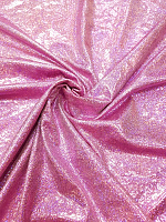Трикотаж диско розовый (отрез 10см)
