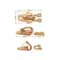 Крючок-клипса декоративный малый г294-золото