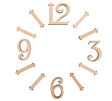 Цифры "Старинные" фанера 3 см 12 шт