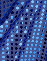 Ткань с пайетками (чешуя) синия