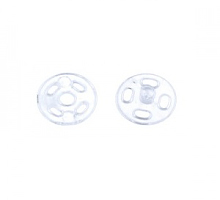 Кнопки пришивные пластик 10 мм., 6 шт. прозрачные