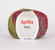 Пряжа INCA 103 малина фисташка сирень