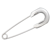 Булавка декоративная "Подкова" серебро 7,5 см Ш13