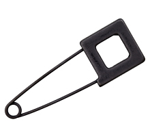 Булавка декоративная "Квадрат" черная медь 7,5 см Ш13