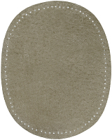 Заплатка пришивная из искусственной кожа, цвет серая цена за пару