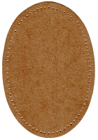 Заплатка термоклеевая из искусственной замша, табачная цена за пару