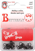 Крючки плательные KOH-I-NOOR 30 (6001 №4) цвет черный 10 шт.