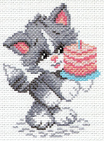 Канва с рисунком 16х20см Матренин посад "Это тебе"