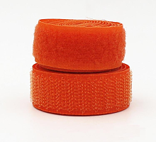 Лента контактная (липучка) оранжевая, 25 мм