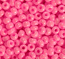 Бисер керамический блестящий 16173 барби роза