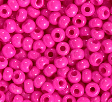Бисер керамика цветной 16177 розовый неон
