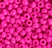 Бисер керамика цветной 16177 розовый неон
