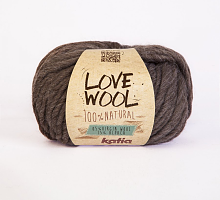 Пряжа Love Wool, цвет 103 темно-коричневый