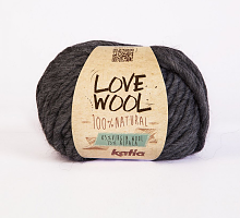 Пряжа Love Wool, цвет 107 темно-серый