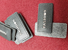 Нашивка пришивная иск.кожа FASHION 3 штуки