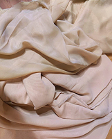Шифон розово-бежевый