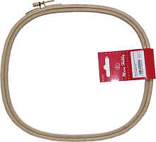 Пяльцы квадратные с замком, высота обода 9 мм, 30 х 30 см