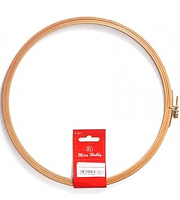 Пяльцы круглые с замком, высота обода 8 мм, диаметр 25,0 см