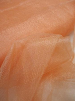 Фатин персиковый блестящий  (10см)