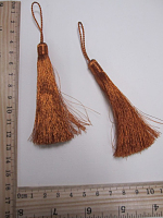 Кисть металлизированная, цвет медный, 13 см