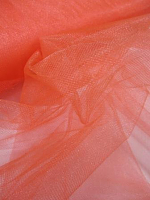 Фатин коралловый блестящий (50см)