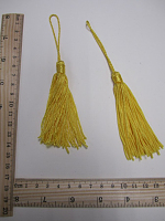 Кисть, цвет желтый, 140 мм