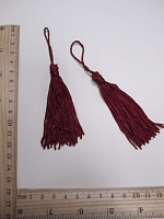 Кисть, цвет бордовый, 125 мм