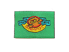 Термоаппликация "GOOD BYE SAMMY" зеленая, 3.5 х 2.5 cм