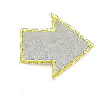 Термоаппликация стрелка, 4 х 4.5 см