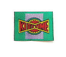 Термоаппликация "Kid,s Time", 4.0 х 3 cм зелено-красный