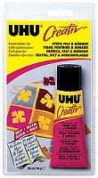 КЛЕЙ UHU "КРЕАТИВ" ДЛЯ ТКАНИ, ШЕРСТИ И ЛЕНТ-ш3