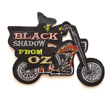 Термоаппликация мотоцикл, 10 х 13.5 см