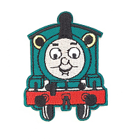 Термоаппликация зеленый паровоз, 8 х 6 см