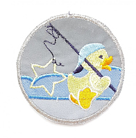 Термоаппликация утенок, d=6.5 см